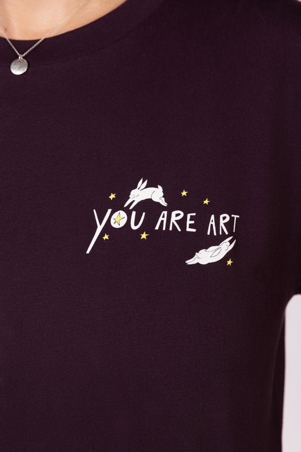 You Are Art Long sleeve - Plum