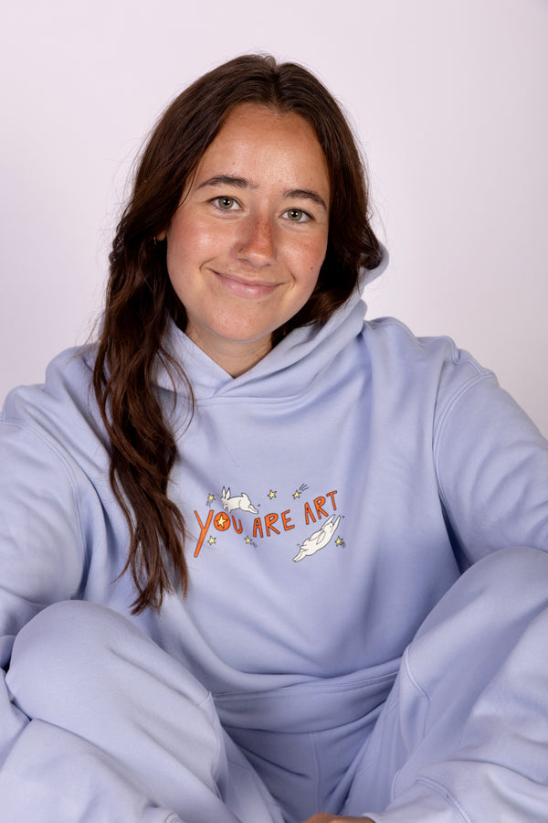 You Are Art Hoodie - Sky Blue