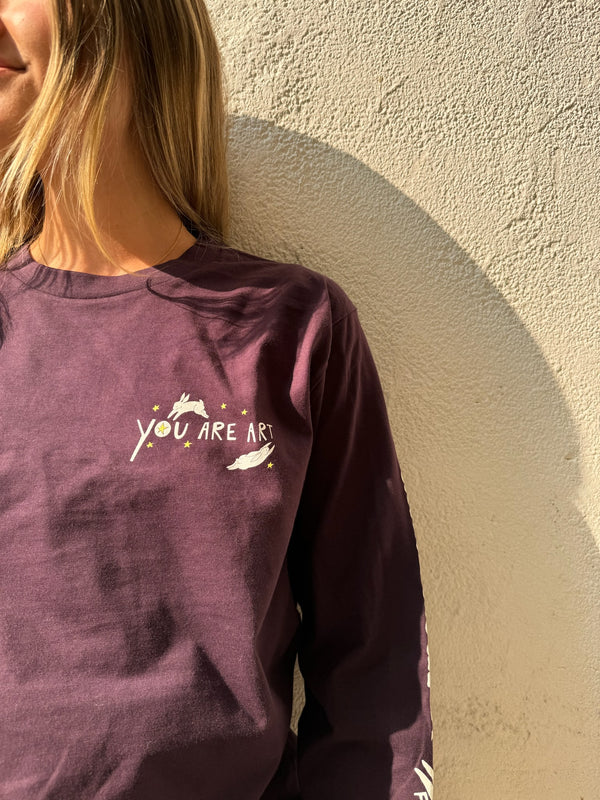 You Are Art Long sleeve - Plum