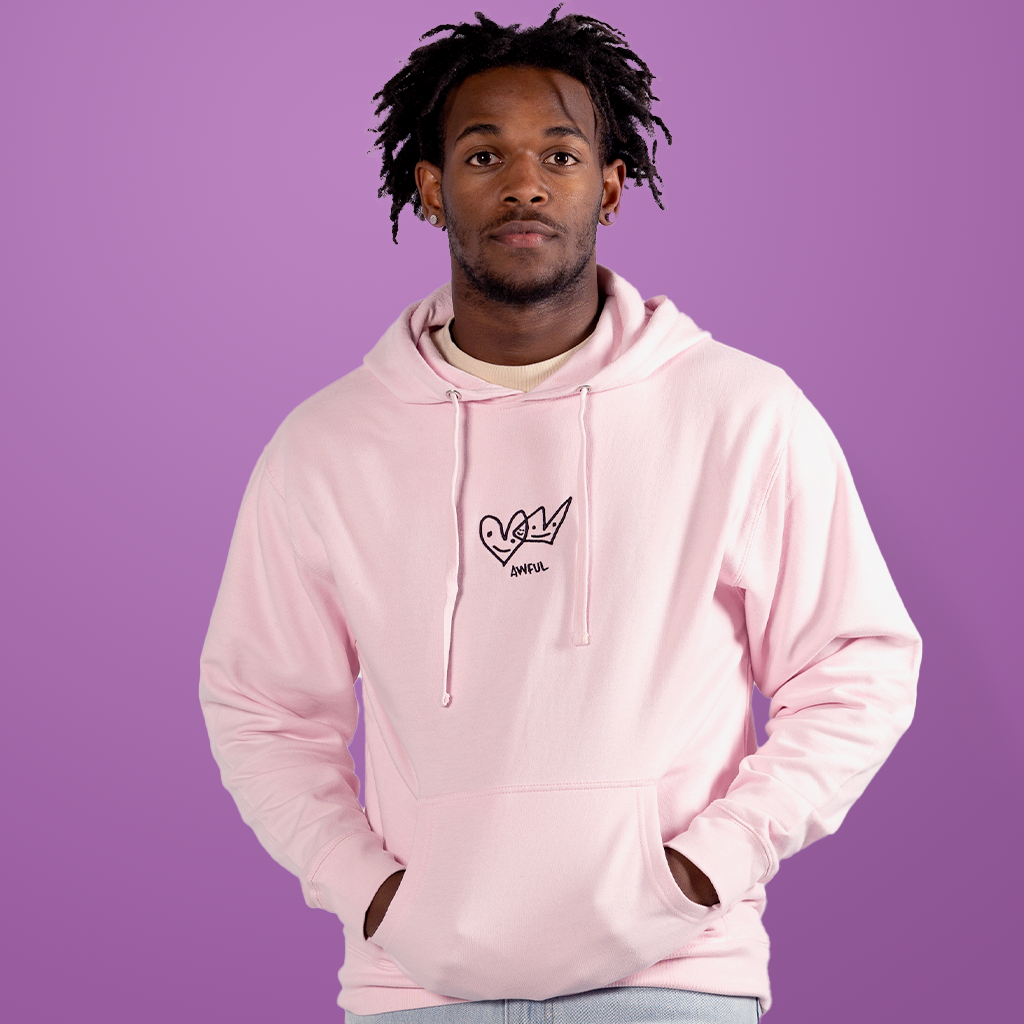 Light blue awful hoodie sale