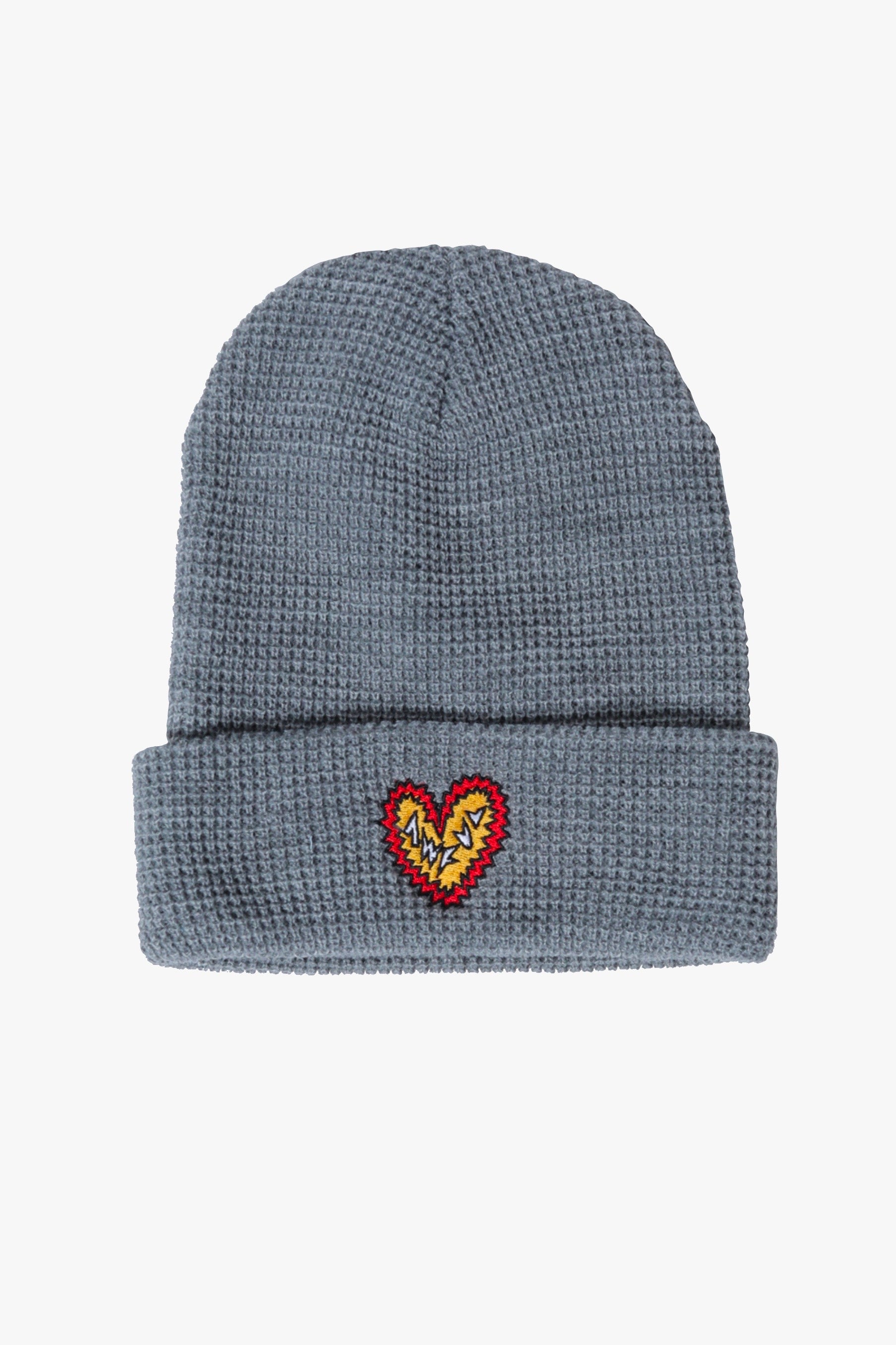 Squiggly Heart Waffle Beanie