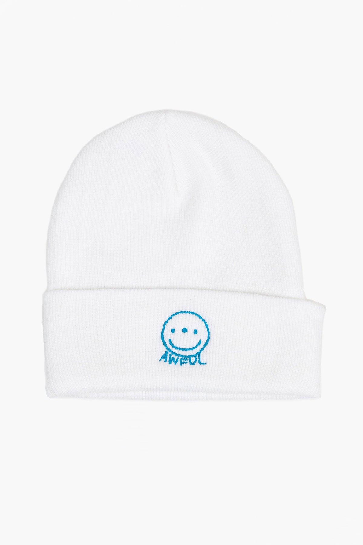 Awful Cloth White Beanie Product Photo